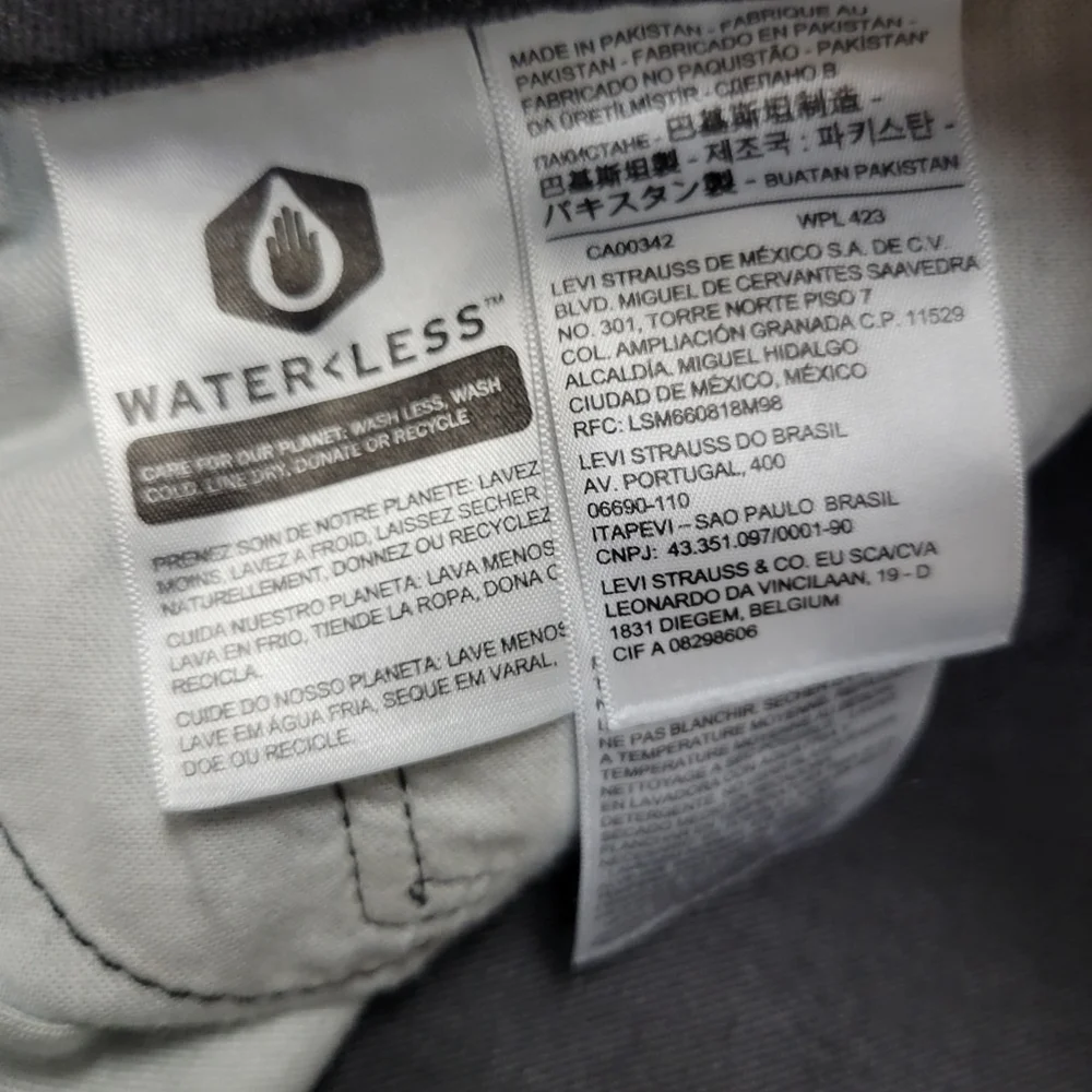 Levi's 511 Slim Straight Leg Gray Jeans Size 40/30 Men's